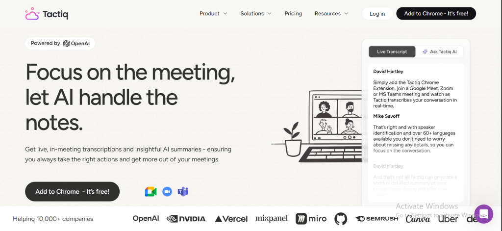 Fathom note taker ai