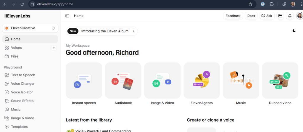 generate AI voice